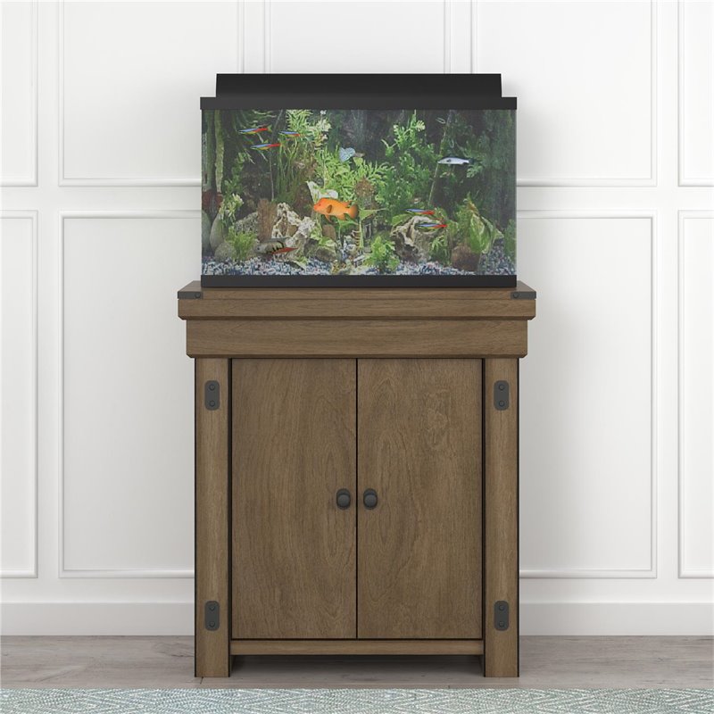 Flipper Wildwood 20 Gallon Aquarium Stand in Rustic Gray
