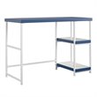 Ameriwood Home Vivian Desk with Reversible Shelves in Navy