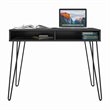Ameriwood Home Joshua Computer Desk with Storage in Black