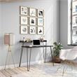 Ameriwood Home Haven Retro Computer Desk with Riser in Black Oak