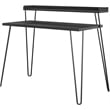 Ameriwood Home Haven Retro Computer Desk with Riser in Black Oak