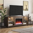 Ameriwood Home Lumina Deluxe Fireplace TV Stand for TVs up to 70