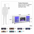 Ameriwood Home Lumina Deluxe Fireplace TV Stand for TVs up to 70