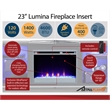 Ameriwood Home Lumina Deluxe Fireplace TV Stand for TVs up to 70