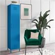 Novogratz Cache Single Metal Locker Storage Cabinet in Blue