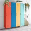 Novogratz Cache Single Metal Locker Storage Cabinet in Blue
