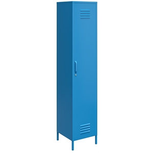 Novogratz Cache Single Metal Locker Storage Cabinet in Blue