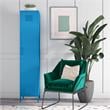 Novogratz Cache Single Metal Locker Storage Cabinet in Blue