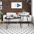 Novogratz Athena Nesting Tables in Black Marble