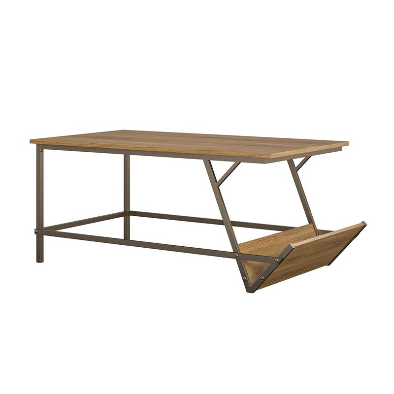 Novogratz Regal Coffee Table in Brown Walnut