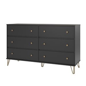 Novogratz Owen 6 Drawer Dresser in Black