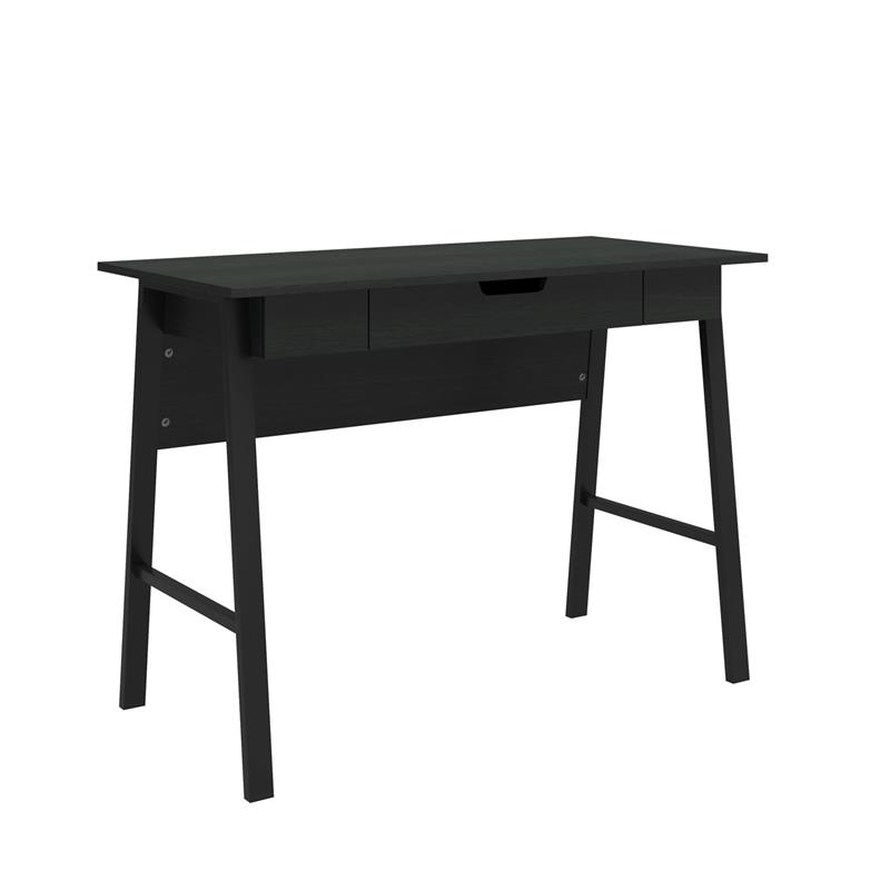 Ameriwood Home Oxford Computer Desk with Drawer in Black Oak