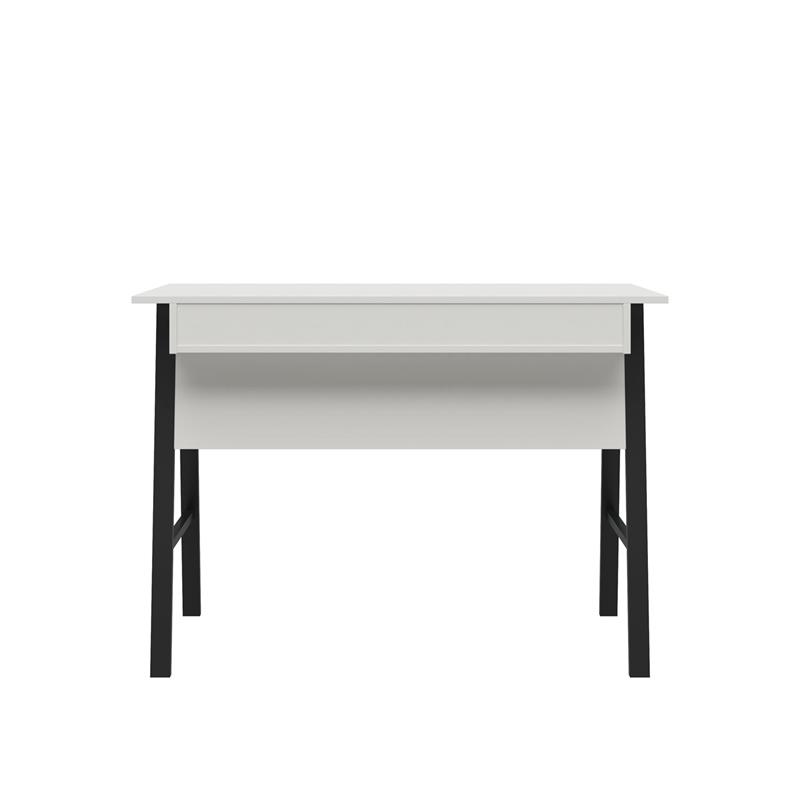 Ameriwood Home Oxford Computer Desk with Drawer in White/Black