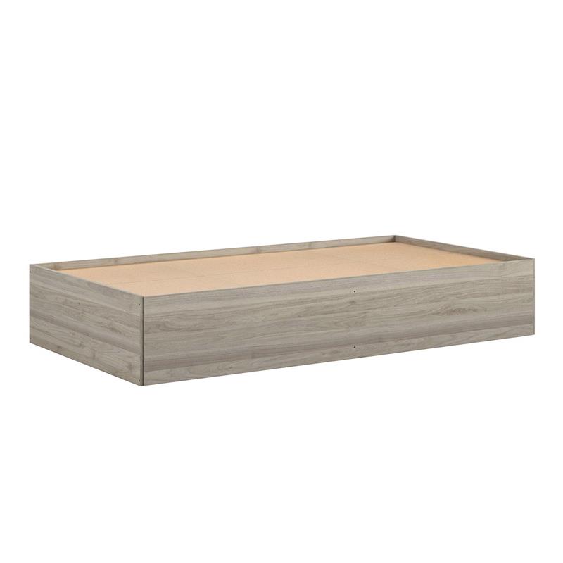 Little Seeds Sierra Ridge Levi Twin Bed with Storage in Light Walnut