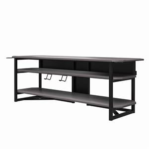 NTense Quest Gaming TV Stand for TVs up to 65&quot in Gray