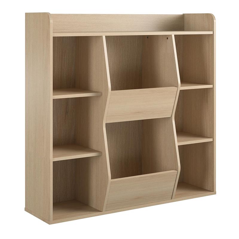 Nathan Kids Large Toy Storage Bookcase in Blonde Oak