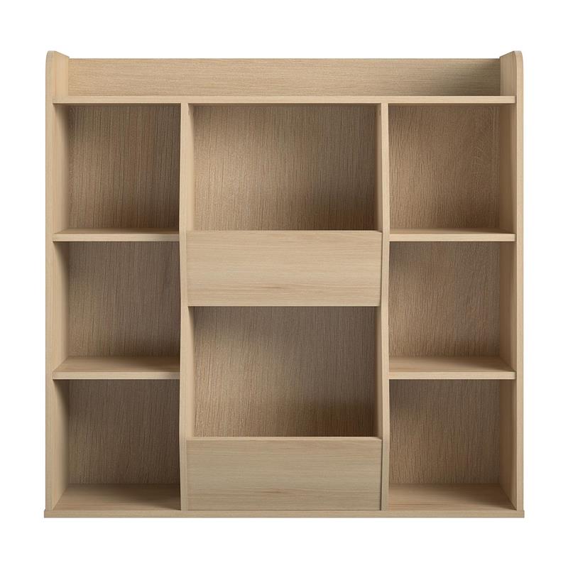 Nathan Kids Large Toy Storage Bookcase in Blonde Oak