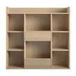 Nathan Kids Large Toy Storage Bookcase in Blonde Oak
