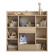 Nathan Kids Large Toy Storage Bookcase in Blonde Oak