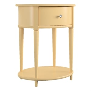 Ameriwood Home Aurora End Table in Pale Yellow
