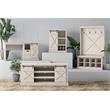 Ameriwood Home Knox County Single Pedestal Computer Desk in Rustic White