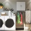 Systembuild Evolution Lory 2 Door Wall Cabinet with Hanging Rod in Dove Gray