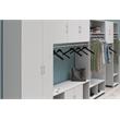 Systembuild Evolution Lory 2 Door Wall Cabinet with Hanging Rod in Dove Gray