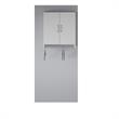 Systembuild Evolution Lory 2 Door Wall Cabinet with Hanging Rod in Dove Gray