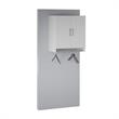 Systembuild Evolution Lory 2 Door Wall Cabinet with Hanging Rod in Dove Gray