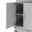 Systembuild Evolution Lory 2 Door Wall Cabinet with Hanging Rod in Dove Gray
