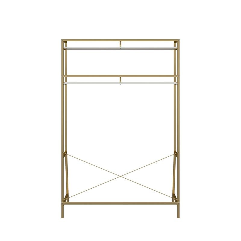 CosmoLiving by Cosmopolitan Scarlett Single Pedestal Desk in White