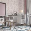 CosmoLiving by Cosmopolitan Scarlett Single Pedestal Desk in White