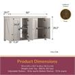 Flipper by Ollie & Hutch Farmington 55 Gallon Aquarium Stand in Ivory Oak