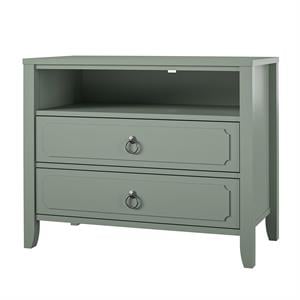 Novogratz Her Majesty 2 Drawer Nightstand in Green