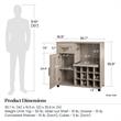 Systembuild Evolution Dwyer Bar Cabinet in Gray Oak