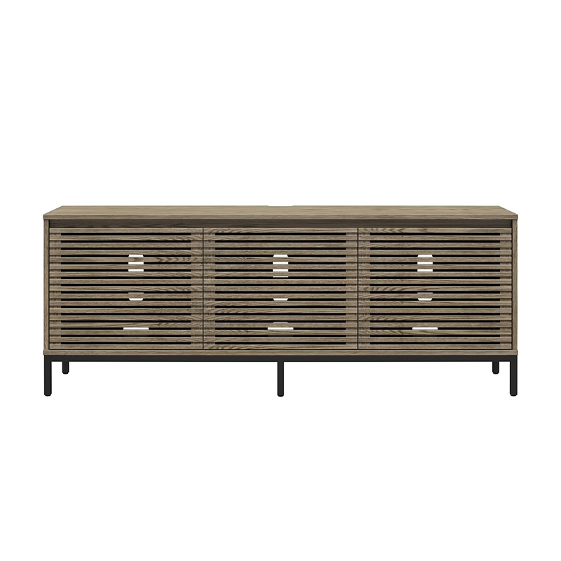 Alphason Media Console with Steel Post Base for TVs up to 77