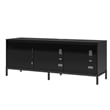 Alphason Media Console with Steel Post Base for TVs up to 77