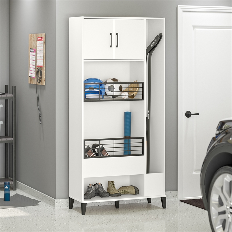 Systembuild Evolution Flex Sports Storage Cabinet in White