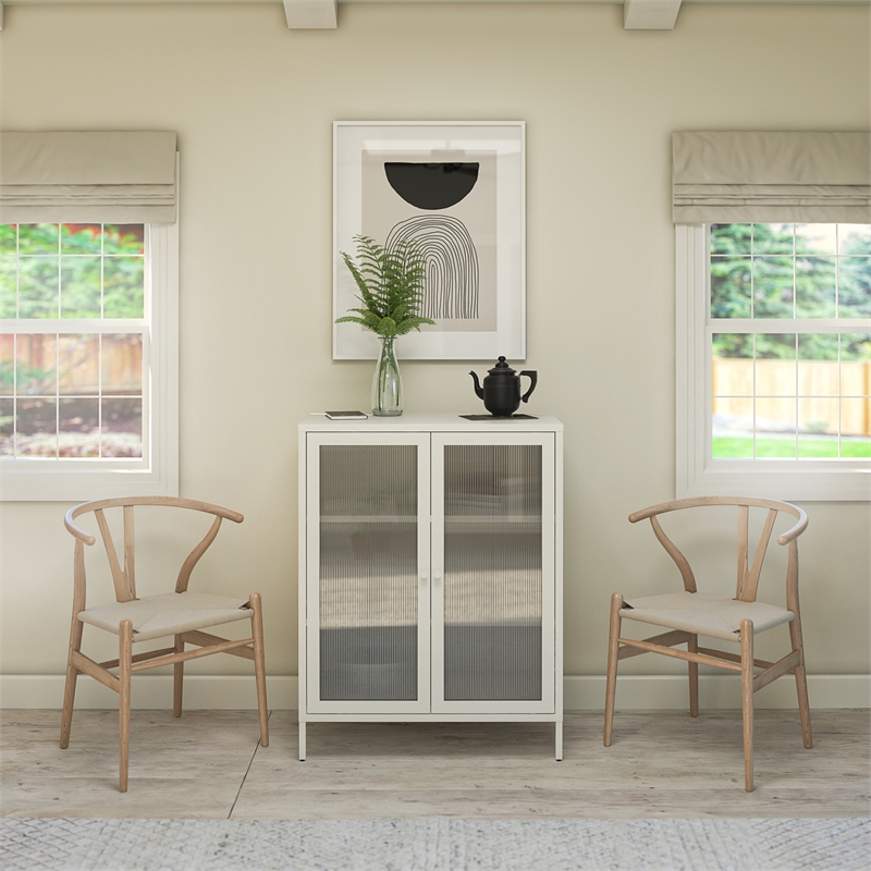 Systembuild Evolution Ashbury Heights 2 Door Accent Cabinet in White