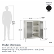 Systembuild Evolution Ashbury Heights 2 Door Accent Cabinet in White