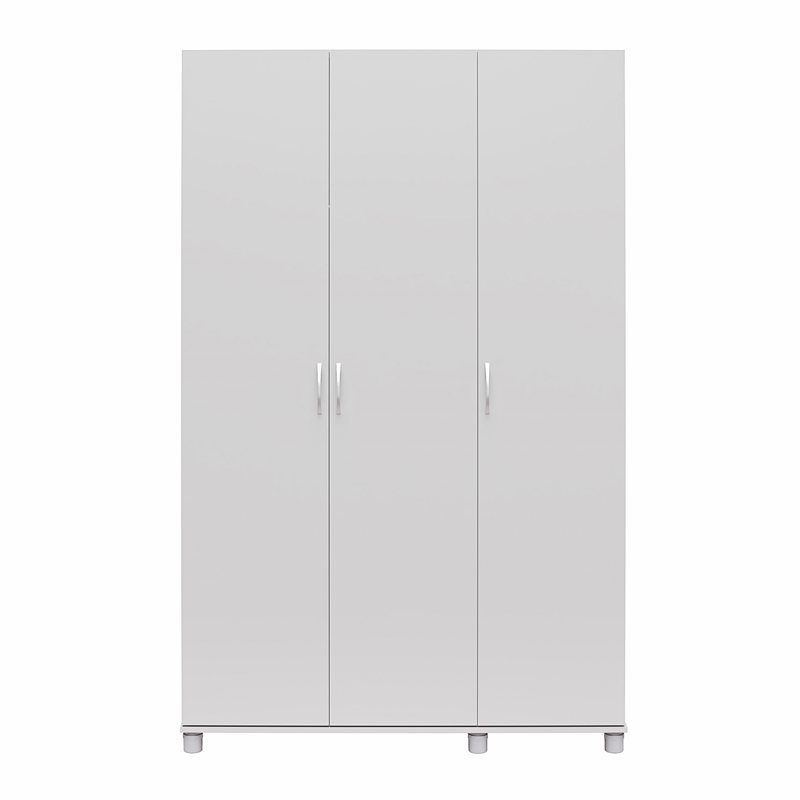 Systembuild Evolution Lory 3 Door Wardrobe with Clothing Rod in Dove Gray