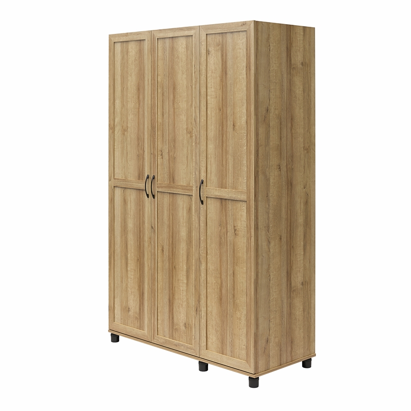 Systembuild Evolution Lory Framed 3 Door Wardrobe in Natural