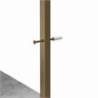 CosmoLiving by Cosmopolitan Gwyneth Closet with 3 Drawers in White Marble