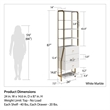 CosmoLiving by Cosmopolitan Gwyneth Closet with 3 Drawers in White Marble