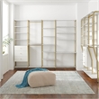 CosmoLiving by Cosmopolitan Gwyneth Closet with 3 Drawers in White Marble