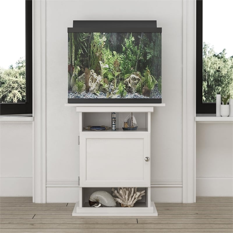 Flipper by Ollie & Hutch Flipper 10/20 Gallon Aquarium Stand in Ivory Oak