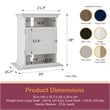 Flipper by Ollie & Hutch Flipper 10/20 Gallon Aquarium Stand in Ivory Oak