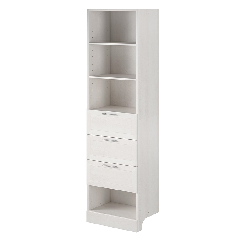 Systembuild Evolution Elba 3 Drawer Modular Closest Unit in Ivory Oak