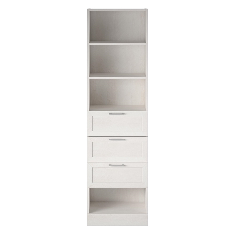 Systembuild Evolution Elba 3 Drawer Modular Closest Unit in Ivory Oak