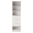 Systembuild Evolution Elba 3 Drawer Modular Closest Unit in Ivory Oak